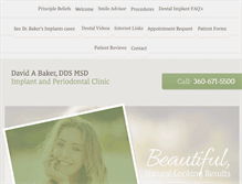 Tablet Screenshot of implantclinic.com